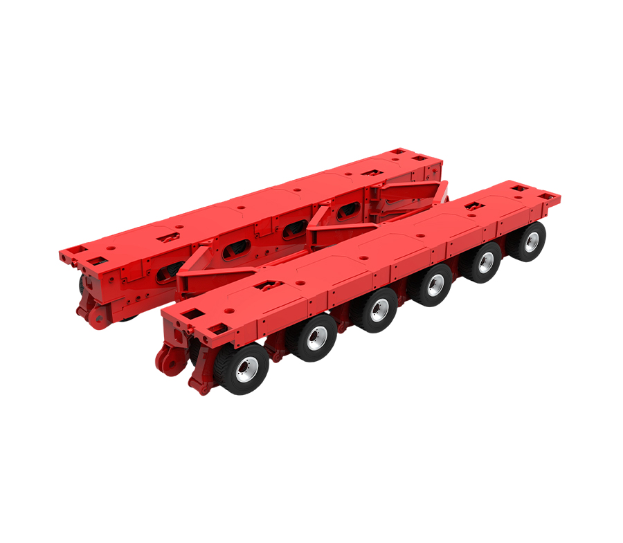 KTSP-6H sui ipsius propellitur Modular Transporter cum delapsum VI-H axem (SPMT)
